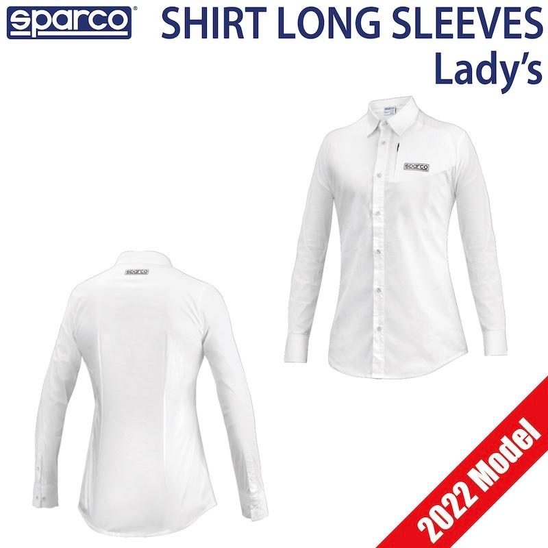 sparco - スパルコ ティーシャツ ロング衣手 レディース 2022年模範例 Sparco SHIRT LONG SLEEVES 野球クラブお召しもの 長袖 嚊左衛門大きさ WHITE