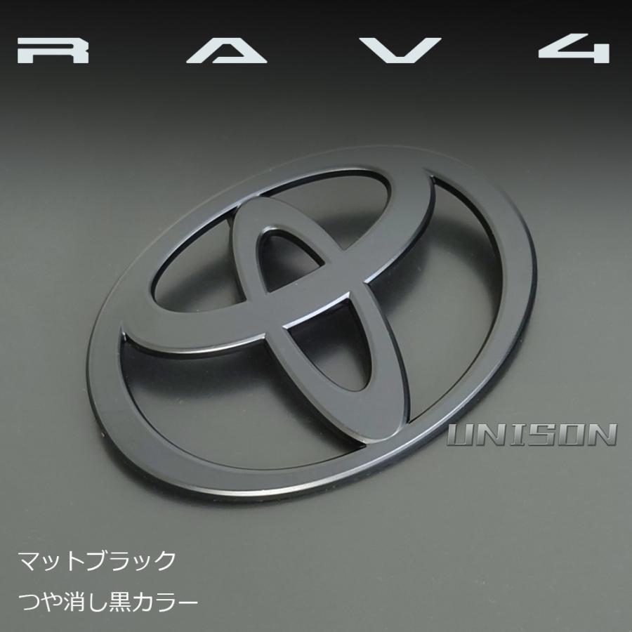 RAV4 新型RAV4 マットブラック(ツヤ消し黒)エンブレム フロントTマーク