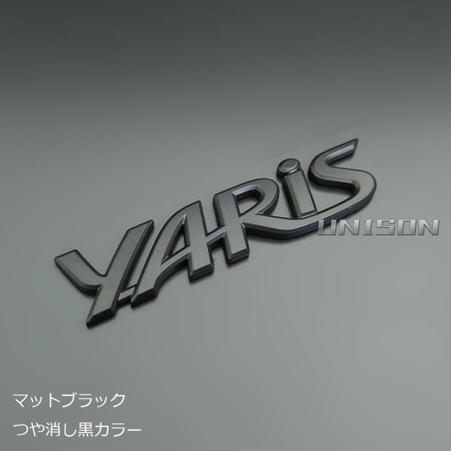 GRヤリス エンブレム前後3点SET 非TSS車用 GRヤリス マットブラックエンブレム YARISエンブレム（YARISロゴ