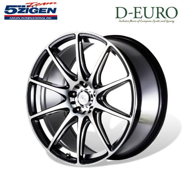 5ZIGEN ホイール D-EURO SPORT ディーユーロスポーツ 18×7.5J 5H PCD100 +47 ブラックポリッシュ