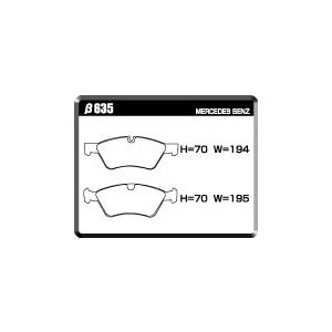 ACRE アクレ ブレーキパッド レーシングプロ 前後セット メルセデスベンツ Rクラス (W251) Ｒ350 4マチック 251065 H18.3〜H26.4 4WD 3.5L_1