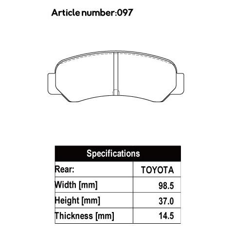 ACRE アクレ ブレーキパッド フォーミュラ700C 前後セット スプリンタートレノ AE86 S58.5〜S62.4 FR 1.6L_2