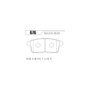 ACRE アクレ ブレーキパッド フォーミュラ700C 前後セット MPV LY3P H18.2〜H28.3 3.0L_2
