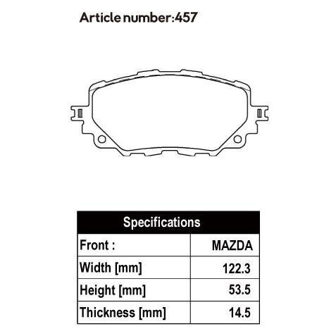 ACRE アクレ ブレーキパッド フォーミュラ700C 前後セット