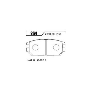 ACRE アクレ ブレーキパッド フォーミュラ800C 前後セット エテルナ E84A H4.2〜H8.8 4WD 2.0L セダンの画像