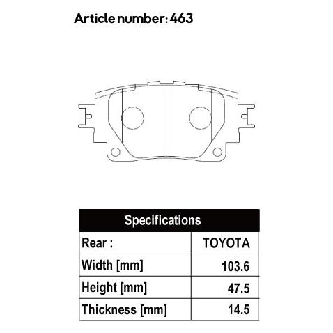 ACRE - アクレ うち切りパッド ともし火運動競技 前後仕かける ジャケット冠運動競技 AZSH36W R5.11〜 2.5L