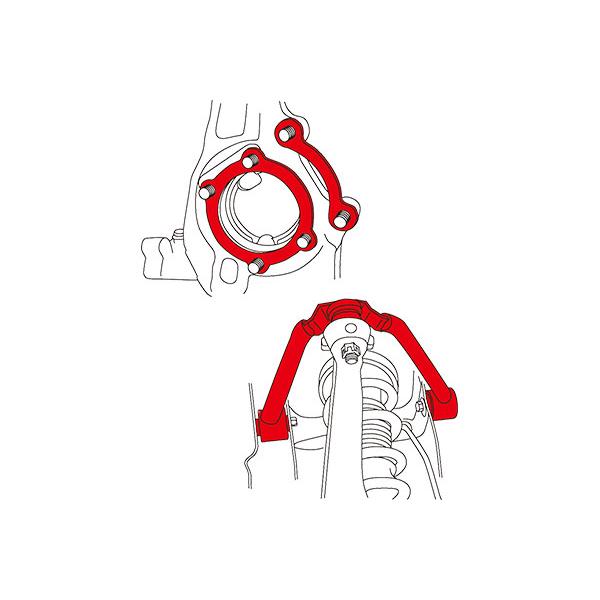 しょ商品 AMTECS アムテックス SPC 72123 調整式フロントアッパーアームと