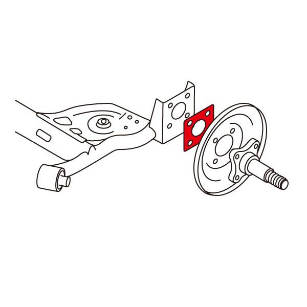 AMTECS アムテックス SPC 71861 リアキャンバープレート ±0.50