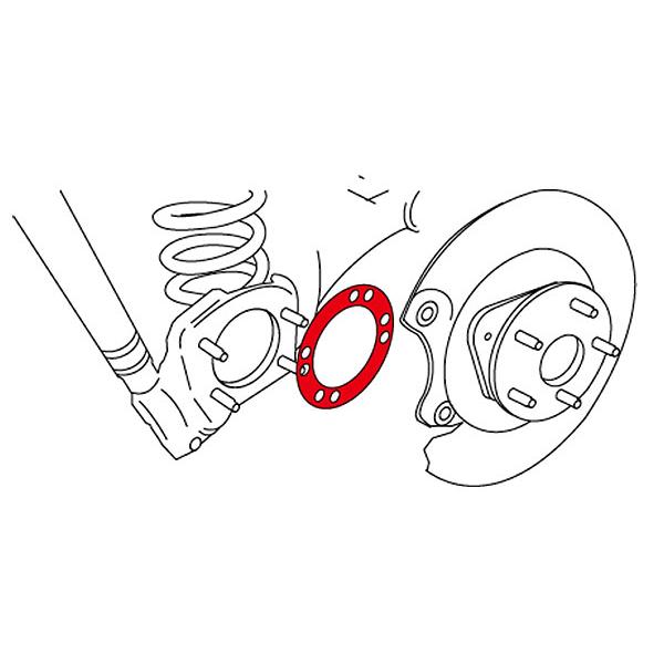 アクスルキャンバー17度 キャンバー調整ボルト MAZDA ATENZA(アテンザ) GJシリーズ FWD