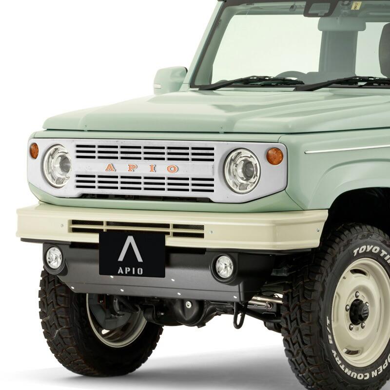 APIO アピオ ヴィンテージアイアングリル 純正エンブレム ジムニー6474 APIO（アピオ） アメリカンエンブレム ヴィンテージアイアングリル