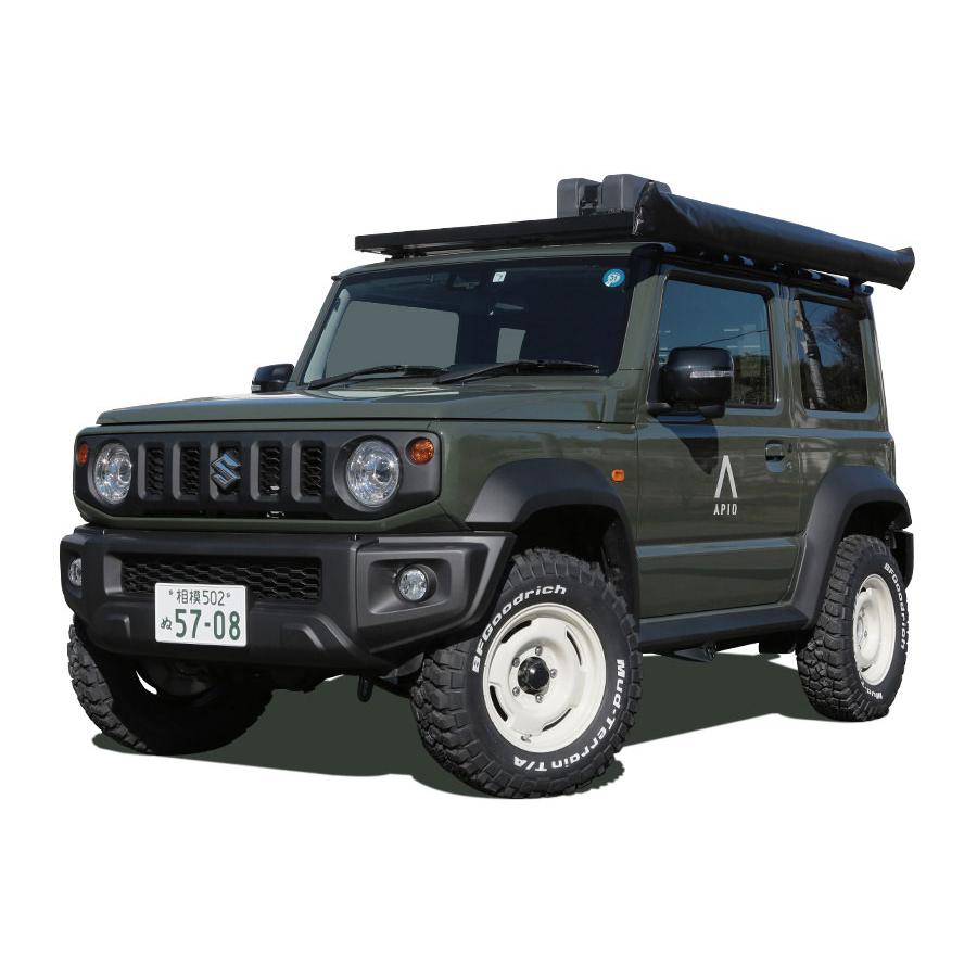 APIO アピオ アルミホイール WILDBOAR SR 15インチ 6Jx15(-5) 139.7 5H 4本セット アイアングレー ジムニーシエラ JB74 JB43 JB33 JB32 JB31の画像