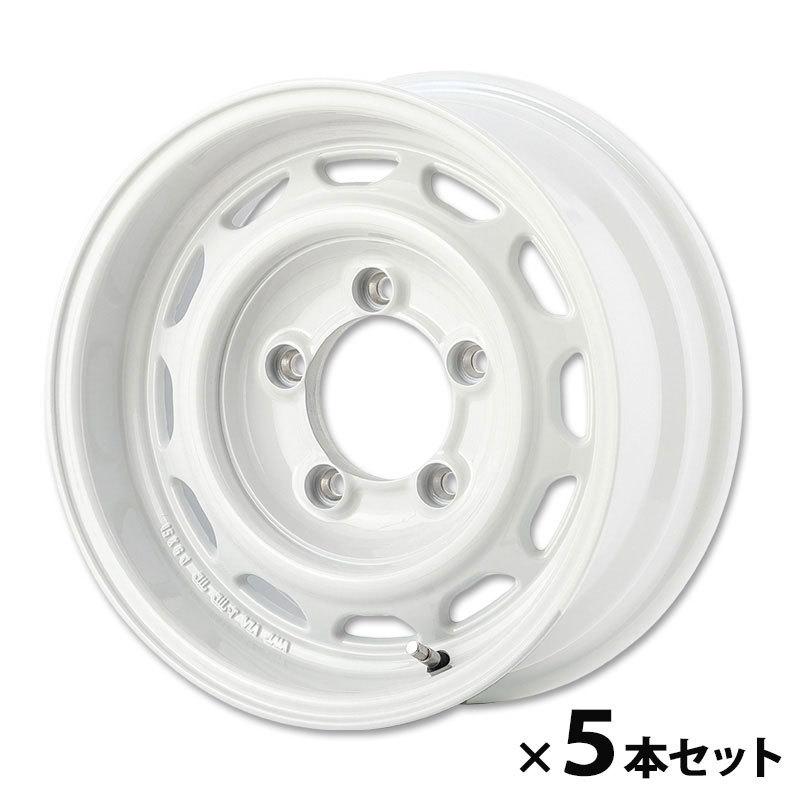 APIO アピオ アルミホイール WILDBOAR Ventura 15インチ INSET-5 6Jx15(-5) 139.7 5H 5本セット ホワイト ジムニーシエラ