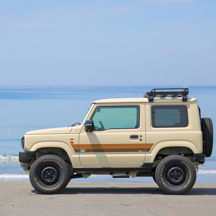 APIO アピオ サイドデカール "LIFE IS JIMNY" ライトブラウン x ブラウン ジムニー / ジムニーシエラ JB64W JB74W｜auto-craft｜02