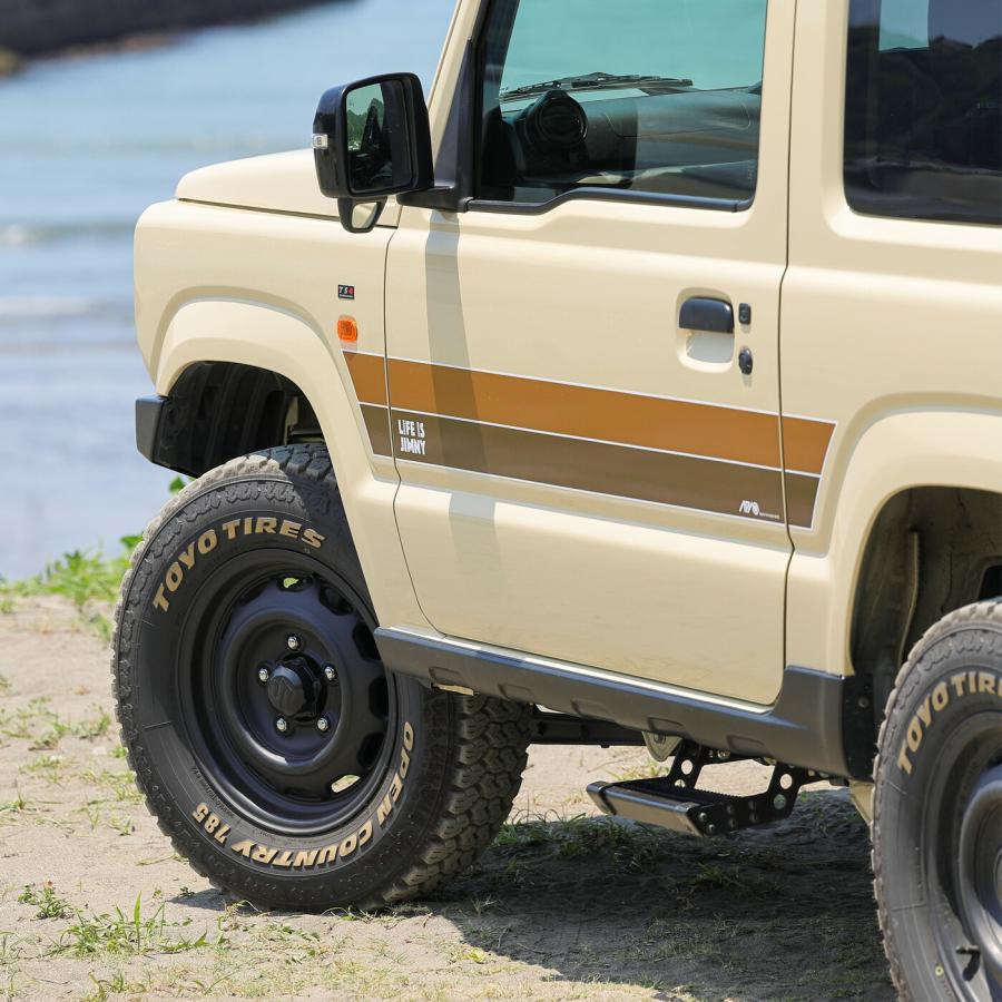 APIO アピオ サイドデカール "LIFE IS JIMNY" ライトブラウン x ブラウン ジムニー / ジムニーシエラ JB64W JB74W｜auto-craft｜05