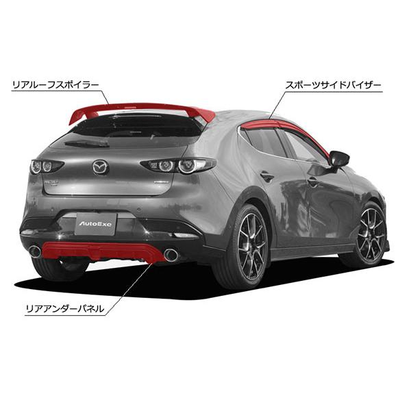 オートエクゼ AutoExe BP-06 リアルーフスポイラー 塗装済 マツダ3