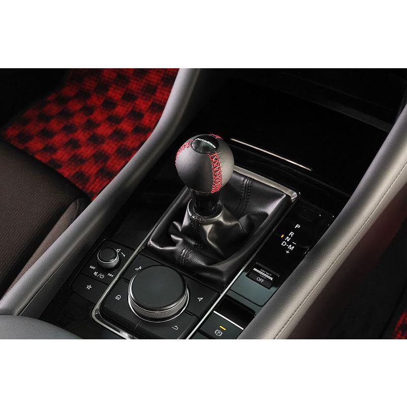 オートエクゼ AutoExe レザーシフトノブ ボールシェイプ レッド