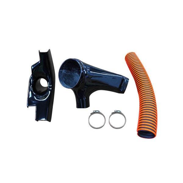 バックヤードスペシャル ダブル インタークーラーダクト FRP製 黒