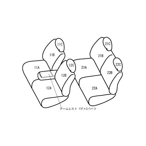 Bellezza ベレッツァ シートカバー ワイルドステッチ キャストスタイル LA250S LA260S H27/9~H29/7 X/X-SAII