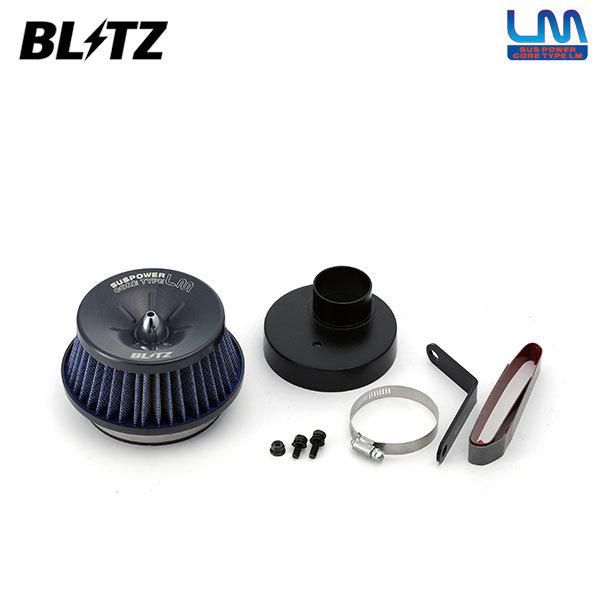 BLITZ（ブリッツ） サスパワー コアタイプLM ブルー エアクリーナー 
