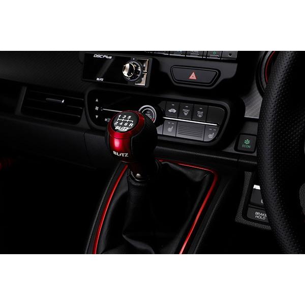 BLITZ（ブリッツ） レザーシフトノブ レッド N-ONE JG3 R2.11〜 S07B