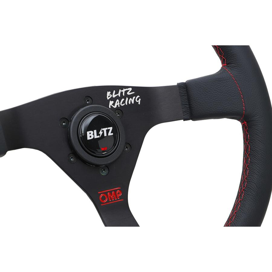 BLITZ（ブリッツ） ×OMP ステアリングホイール Φ350 スムースレザー