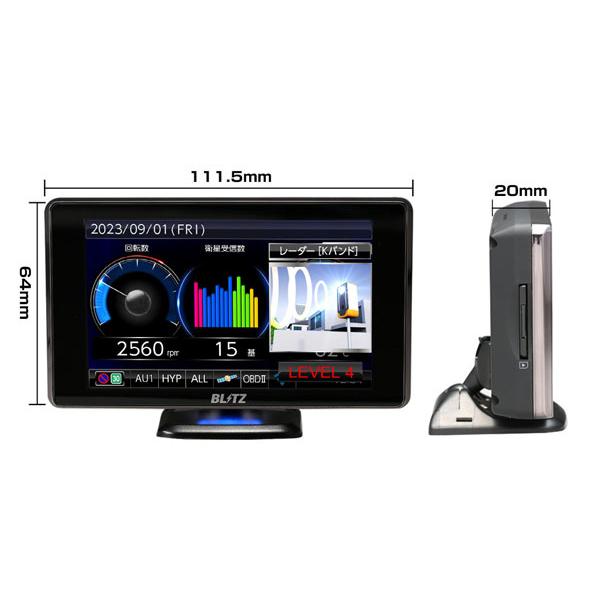 ブリッツTL403R MSSS対応レーザー&レーダー探知機4.0インチ