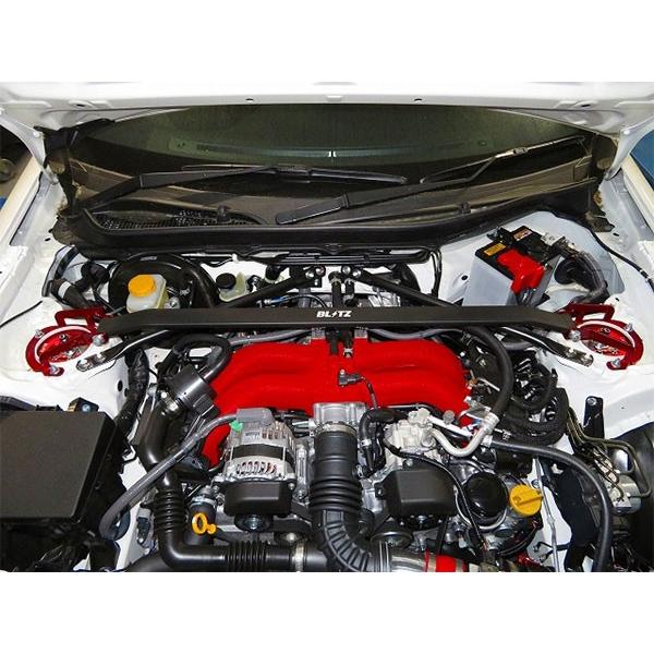 　トヨタ　86 zn6　BLITZ タワーバー BLITZ（ブリッツ） ストラットタワーバー レッド フロント用 86