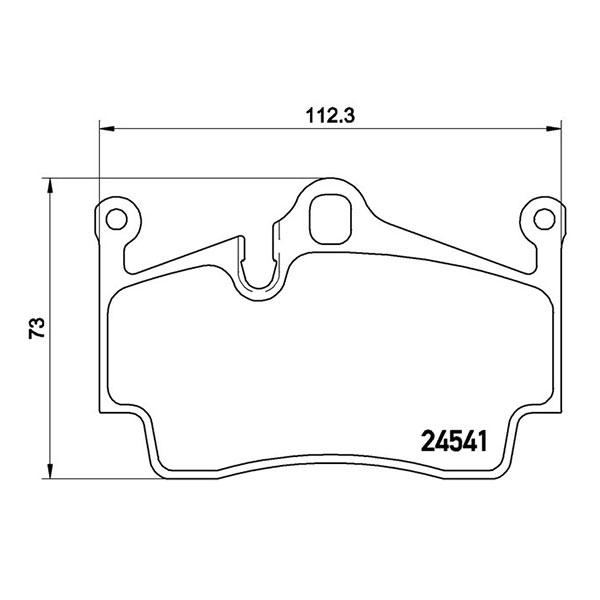 brembo ブレンボ ブラックブレーキパッド リア用 ポルシェ ケイマン (987) 987MA121R H22.2〜H24.12 R 3.4L｜auto-craft｜03