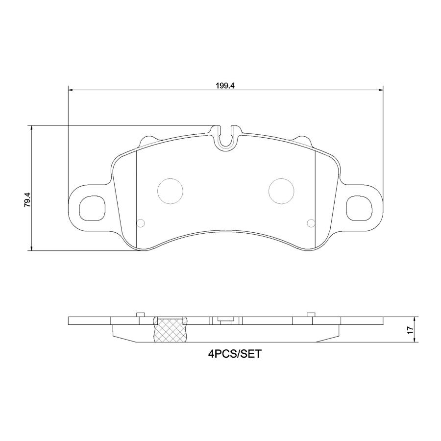 brembo ブレンボ ブレーキパッド セラミック リア 左右セット PORSCHE 