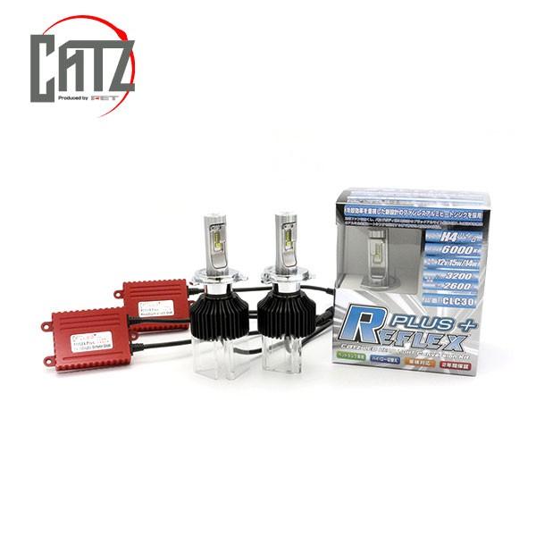 CATZ キャズ  REFLEX PLUS LED ヘッドライトコンバージョンキット H4H/L 御機嫌置き目切替え 6000K （3200ルーメン/2600ルーメン） 車、バイク、自転車-自動車-ライト、レンズ