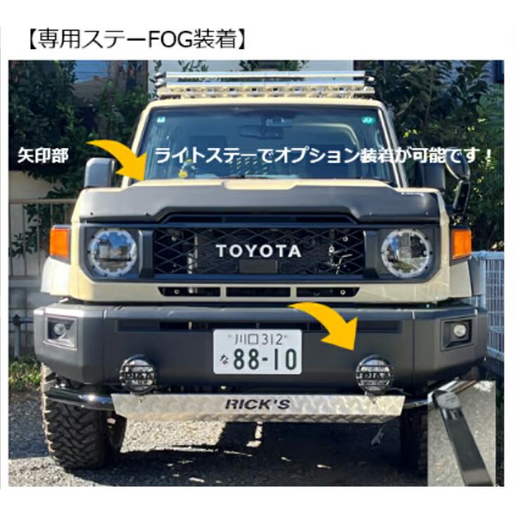 リミテッドチトセ RICK'S フロントガードバー専用ライトステー