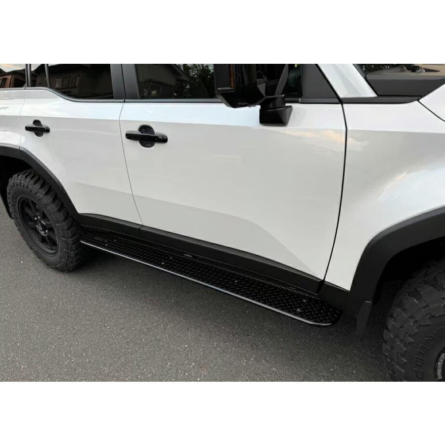 リミテッドチトセ RICK'S サイドステップ スチール製縞板鋼板ブラック