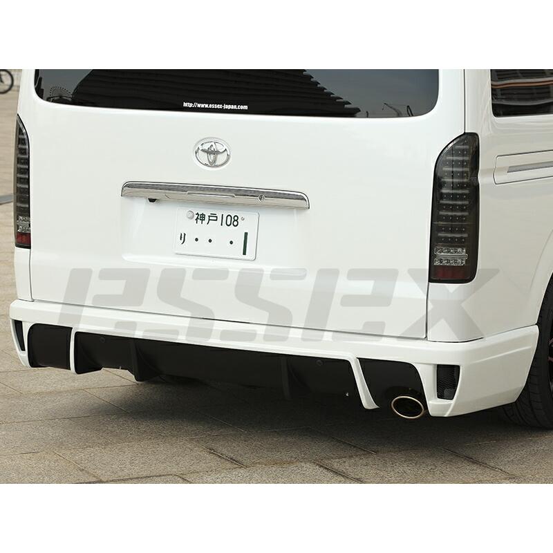200系 ハイエース CRS Essex プログレス1 リアバンパー ESSEX（エセックス） CRS ESSEX ワイド用 PROGRESS1 リアバンパー FRP