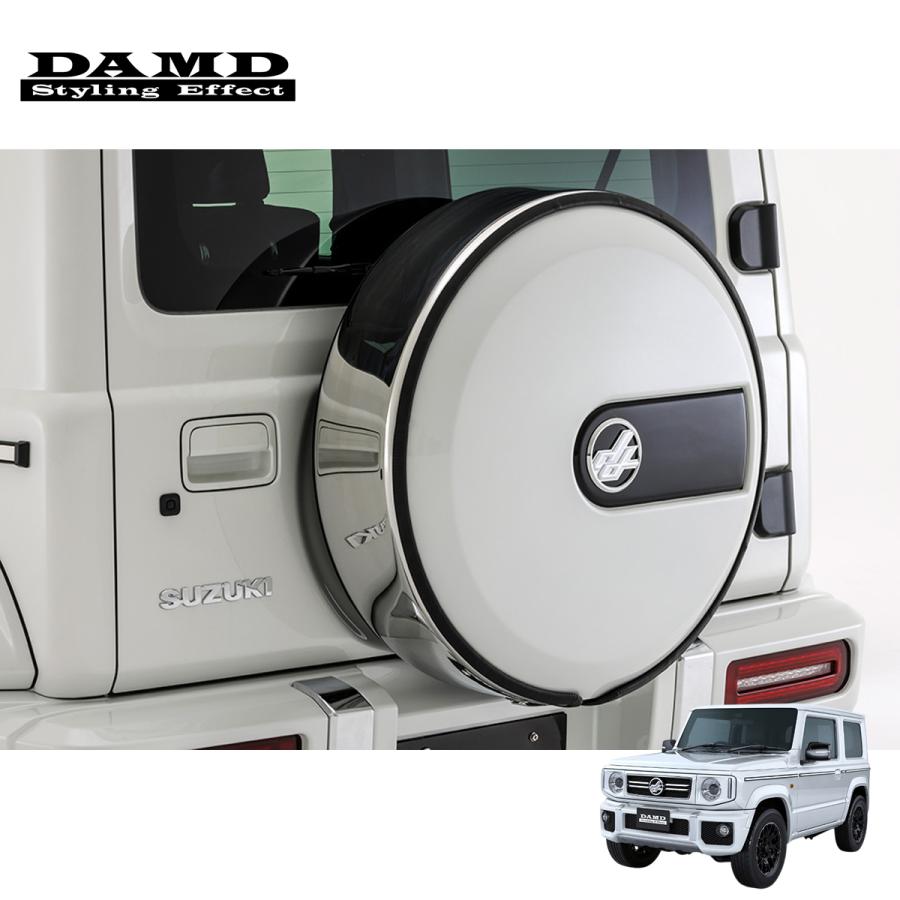 ジムニー JB64 DAMD littleGスペアタイヤカバー ステンレスバンド DAMD ダムドlittle G. STANDARD スペアタイヤカバー ステンレスバンド