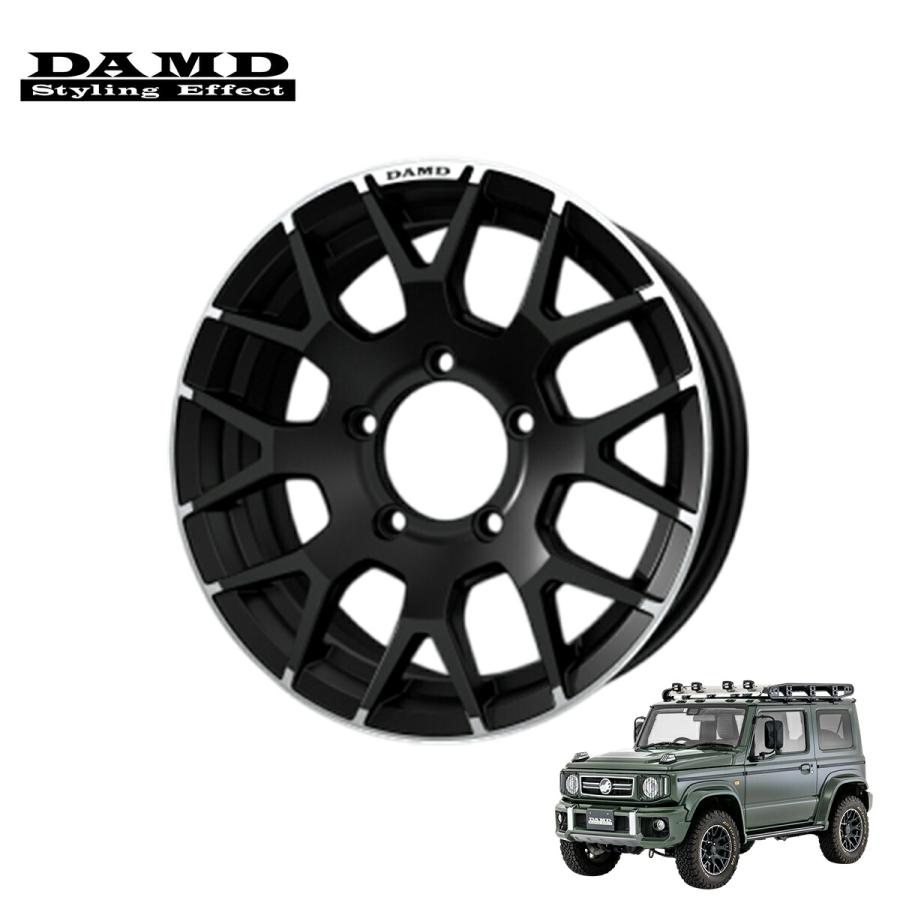 DAMD ダムド little G ホイール ( 16×6J -5 ) 単品 ブラック ジムニー