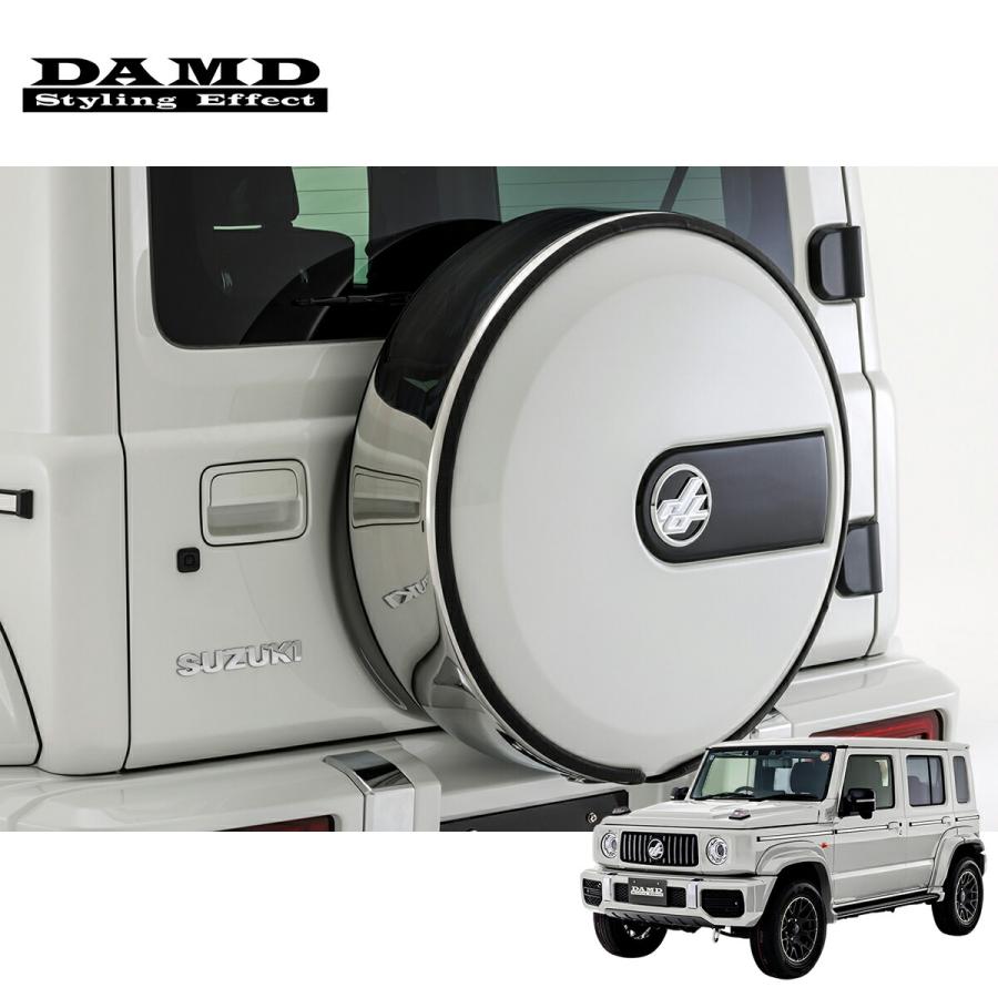 DAMD ダムド スペアタイヤカバー ステンレスバンド 未塗装 ジムニー