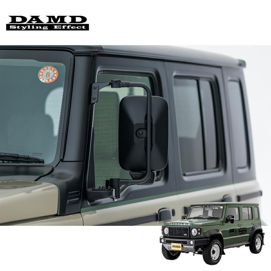 DAMD　ジムニーノマド　トラックミラー(マットブラック塗装済み) DAMD ダムド NOMADE little D. トラックミラー マットブラック塗装品
