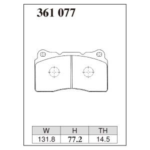 DIXCEL ディクセル ブレーキパッド Mタイプ フロント用 WRX STI VAB H26.8〜H29.6 Fr.4POT | DIXCEL | 01