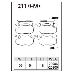 るか　オーダーページ DIXCEL M ブレーキパッド フロント側 R21 1.7 K481/K482/L481/L482