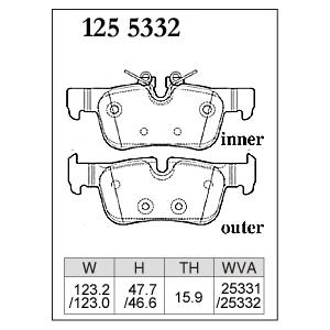 DIXCEL（ディクセル） ブレーキパッド Mタイプ リア用 BMW X1 (F48