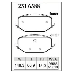 DIXCEL ベルランゴ　ブレーキパッド（フロント） DIXCEL（ディクセル） シトロエン ベルランゴ 1.5 Diesel Turbo 要FAB