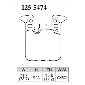 DIXCEL（ディクセル） ブレーキパッド プレミアムタイプ リア BMW 1