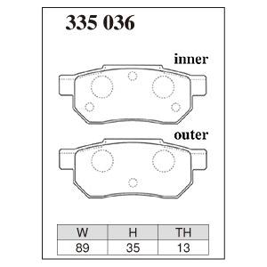 ディクセル ブレーキパッド RDタイプ リア用 フィット