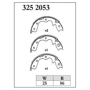 DIXCEL ディクセル サイドブレーキインナーシュー RGMタイプ 