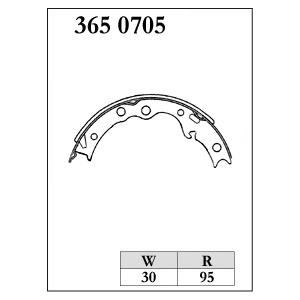 DIXCEL ディクセル サイドブレーキインナーシュー RGMタイプ BRZ ZD8 