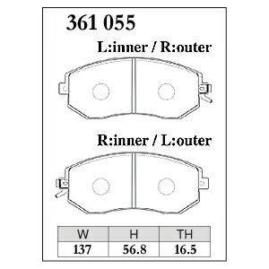 DIXCEL ディクセル ブレーキパッド Sタイプ フロント用 GR86 ハチロク