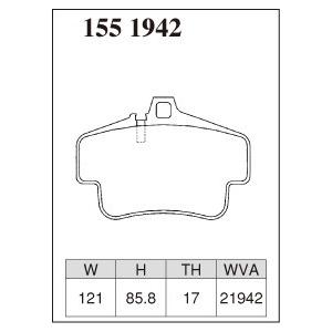 DIXCEL ディクセル ブレーキパッド Xタイプ リア用 ポルシェ 911 (996) ターボ 99664 H10〜H16 3.6L｜auto-craft｜02