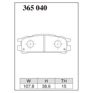 DIXCEL ディクセル ブレーキパッド Zタイプ リア用 インプレッサ GC8 