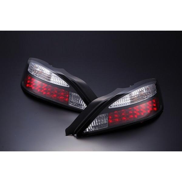 ★*★様 LEDテールランプ クリア/ブラック 左右セット D-MAX LEDテールランプ ブラック 左右セット シルビア S15 H11.1〜H14
