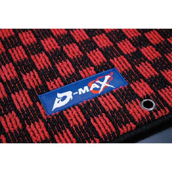D-MAX フロアマット 1台分 レッド×ブラック 180SX RPS13 H1.3〜 : dmax